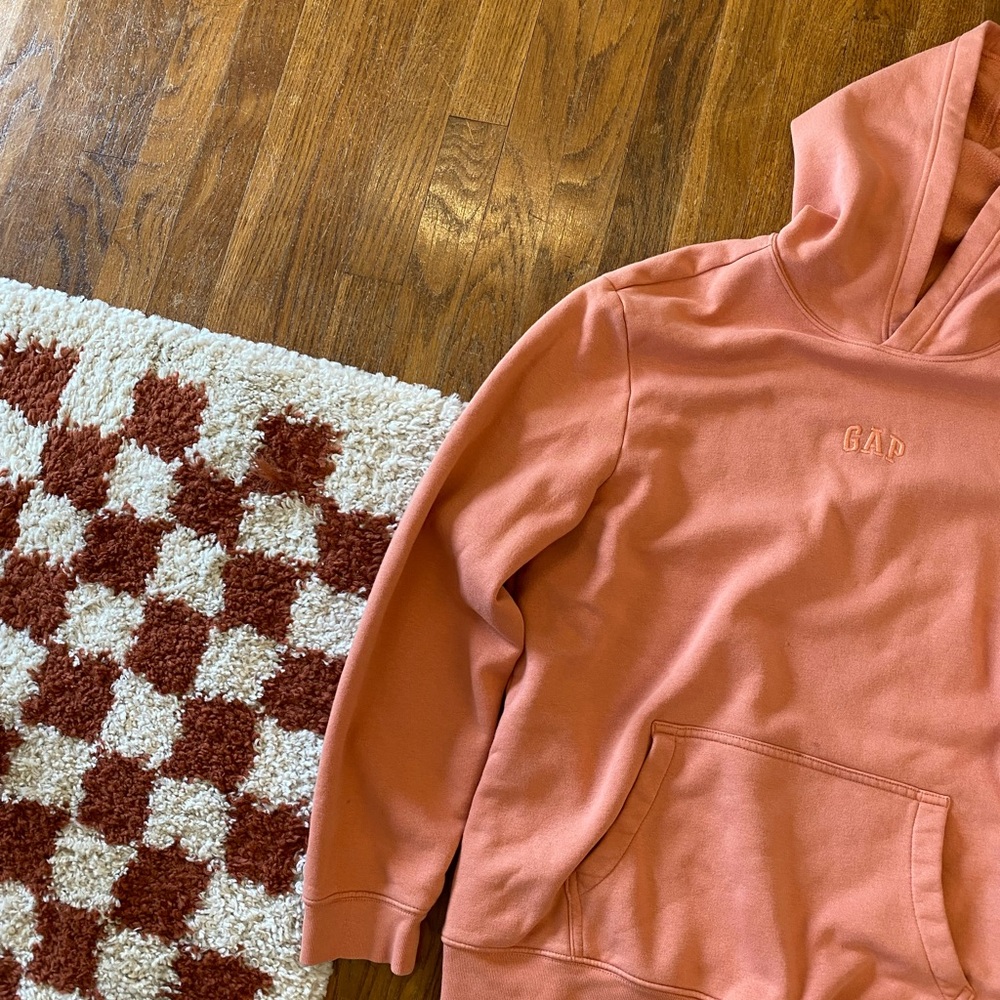 GAP Peachy Coral Logo Hoodie